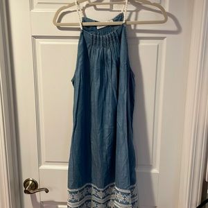 Vineyard Vines Chambray Dress With Rope Detail